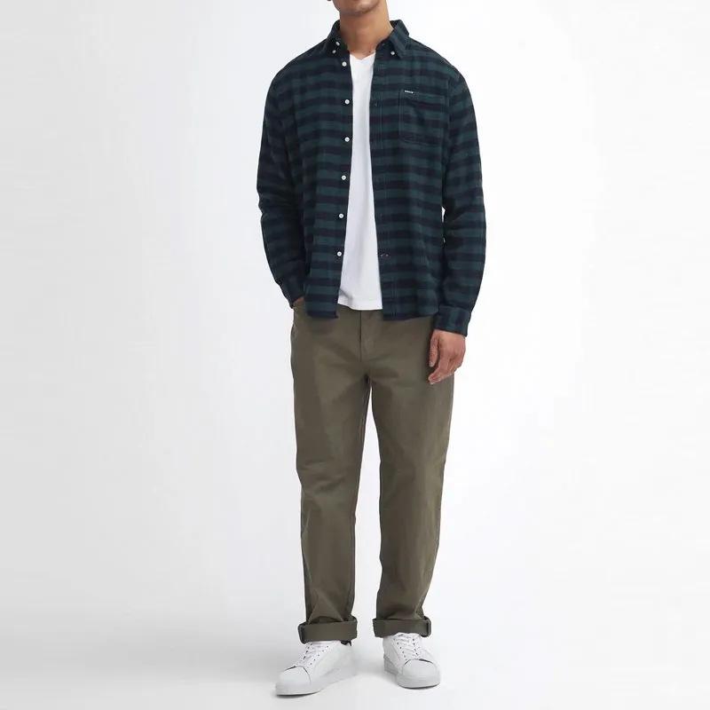 BARBOUR Shirt Men's Classic Green-3