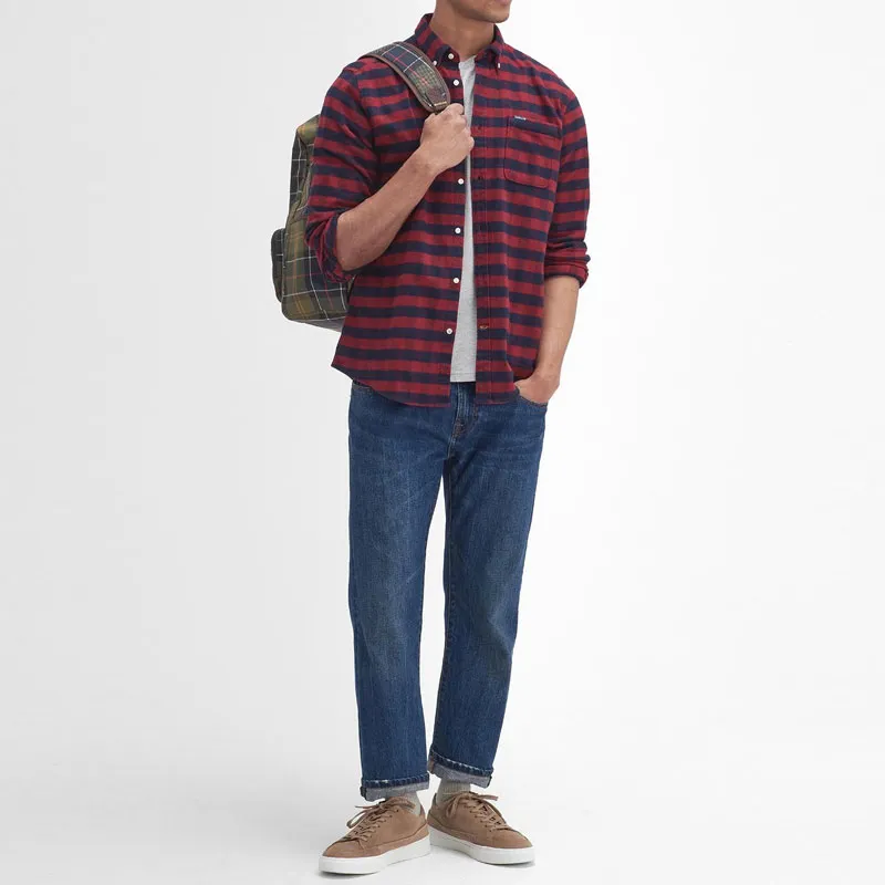 BARBOUR Shirt Men's Classic Red-3