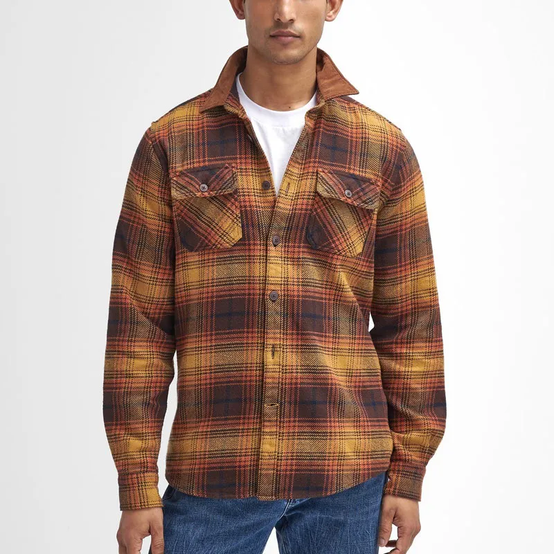 BARBOUR Shirt Men's Classic Brown-1