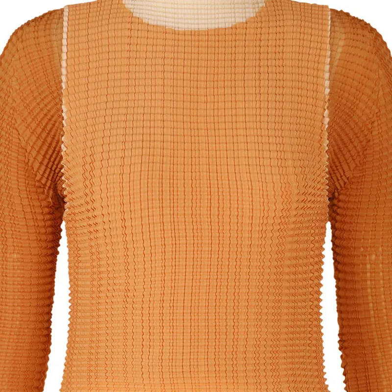 ISSEY MIYAKE T Shirt Women's Brown-1