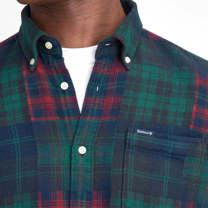 BARBOUR Shirt Men's Classic Navy Blue-6
