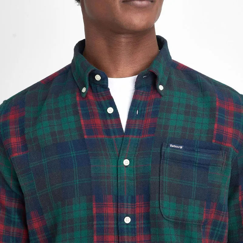 BARBOUR Shirt Men's Classic Navy Blue-4