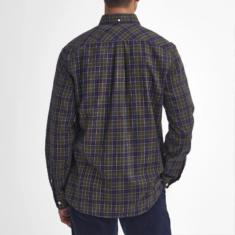 BARBOUR Shirt Men's Classic Plaid Velvet-2