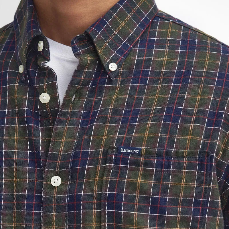 BARBOUR Shirt Men's Classic Plaid Velvet-5