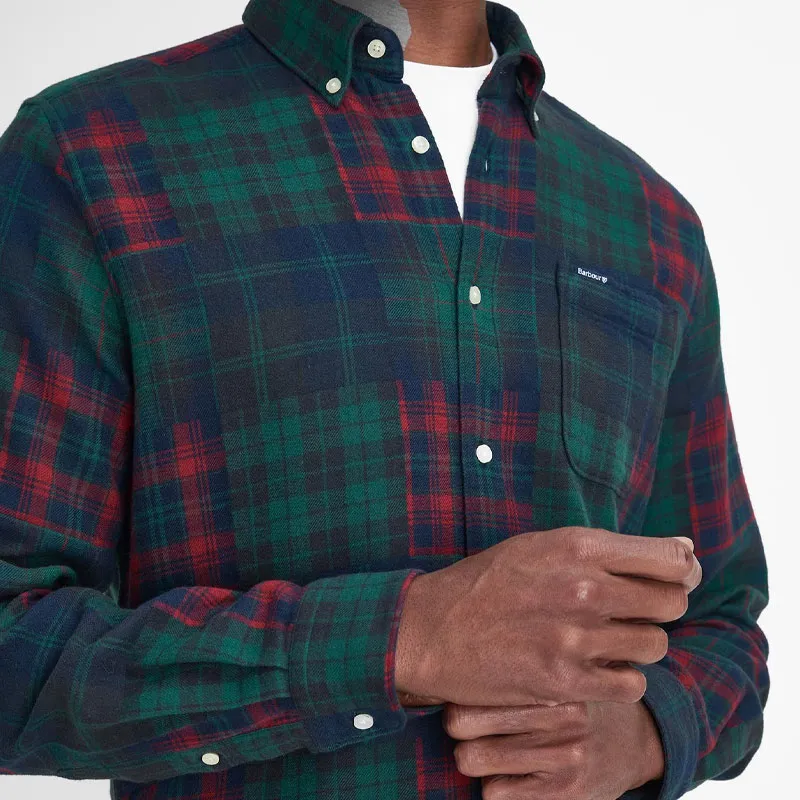 BARBOUR Shirt Men's Classic Navy Blue-5