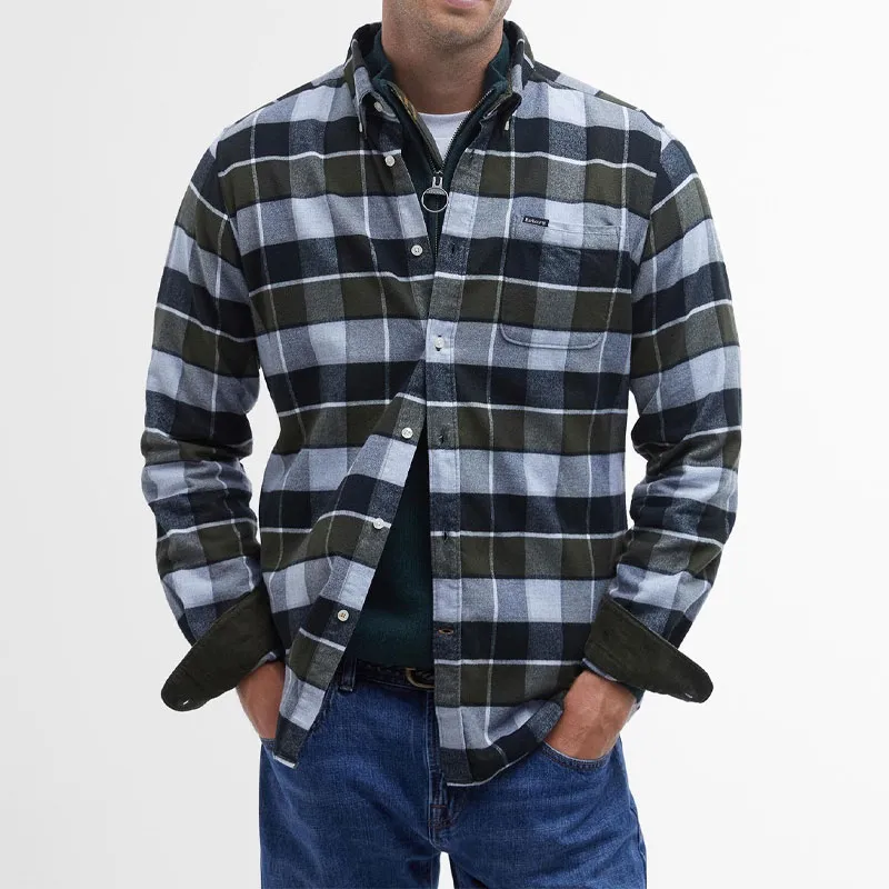 BARBOUR Shirts Men Olive-1