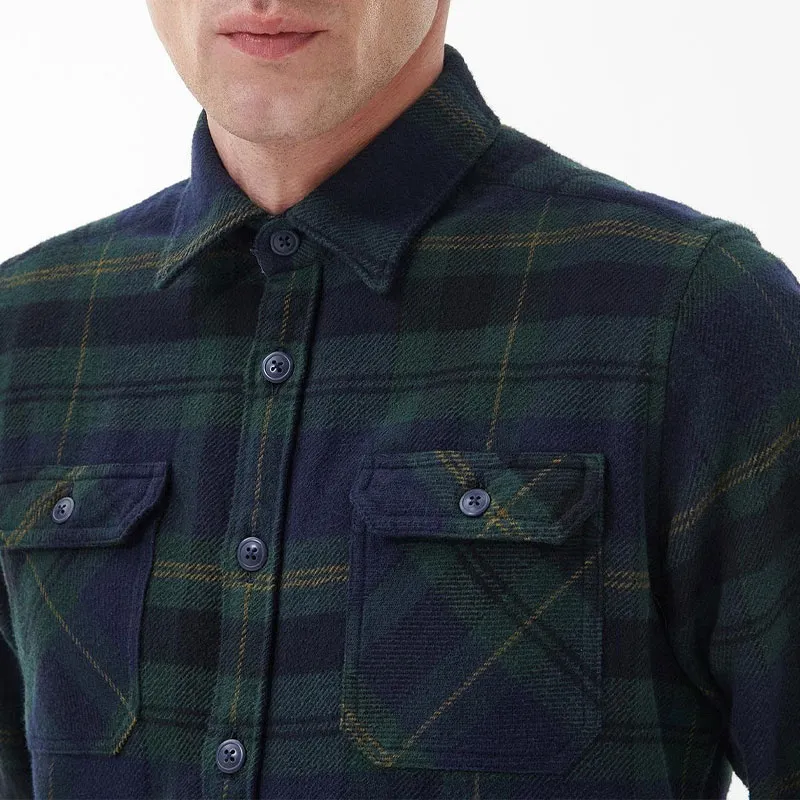 BARBOUR Shirt Men's Classic Navy Blue-4