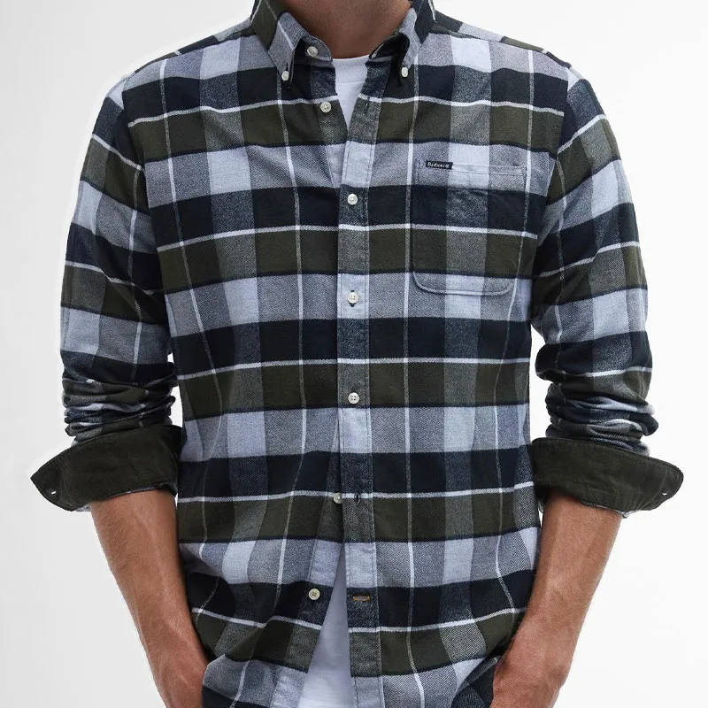 BARBOUR Shirts Men Olive-6