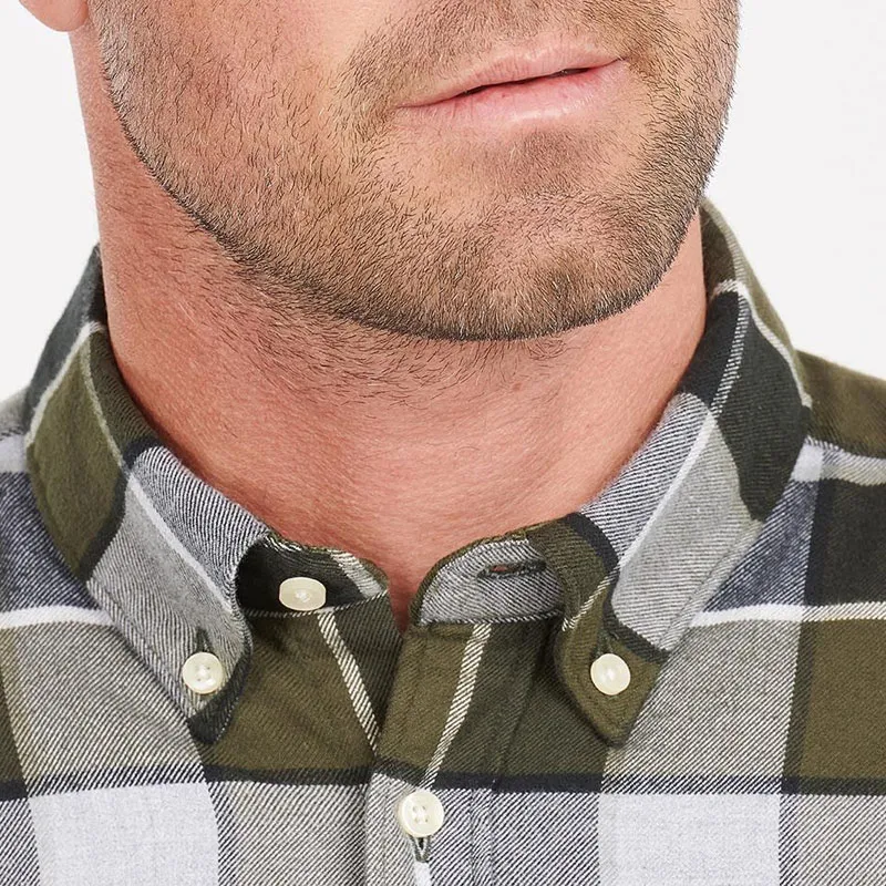 BARBOUR Shirts Men Olive-4
