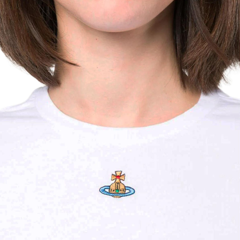 Vivienne Westwood Orb Logo-embroidery Cotton T-shirt L