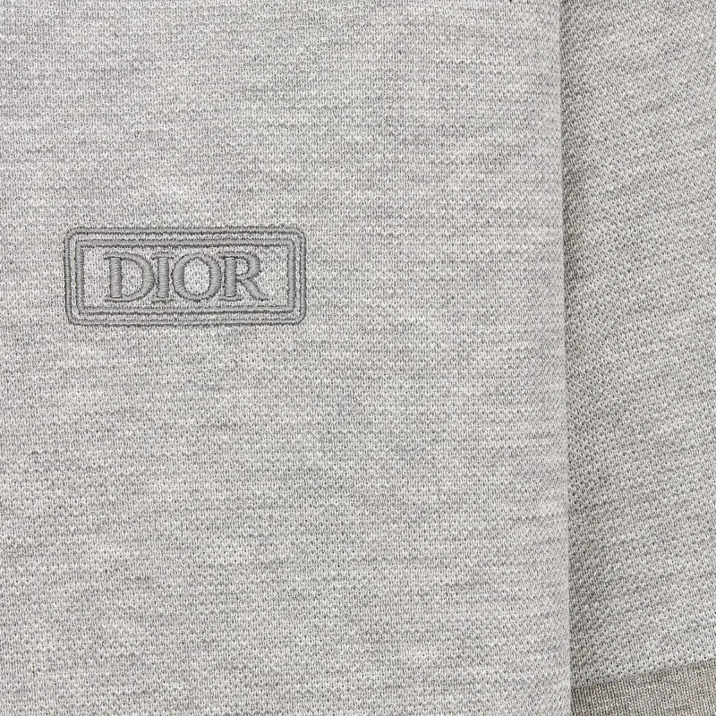 DIOR Icon Polo Shirt Men's Gray-2