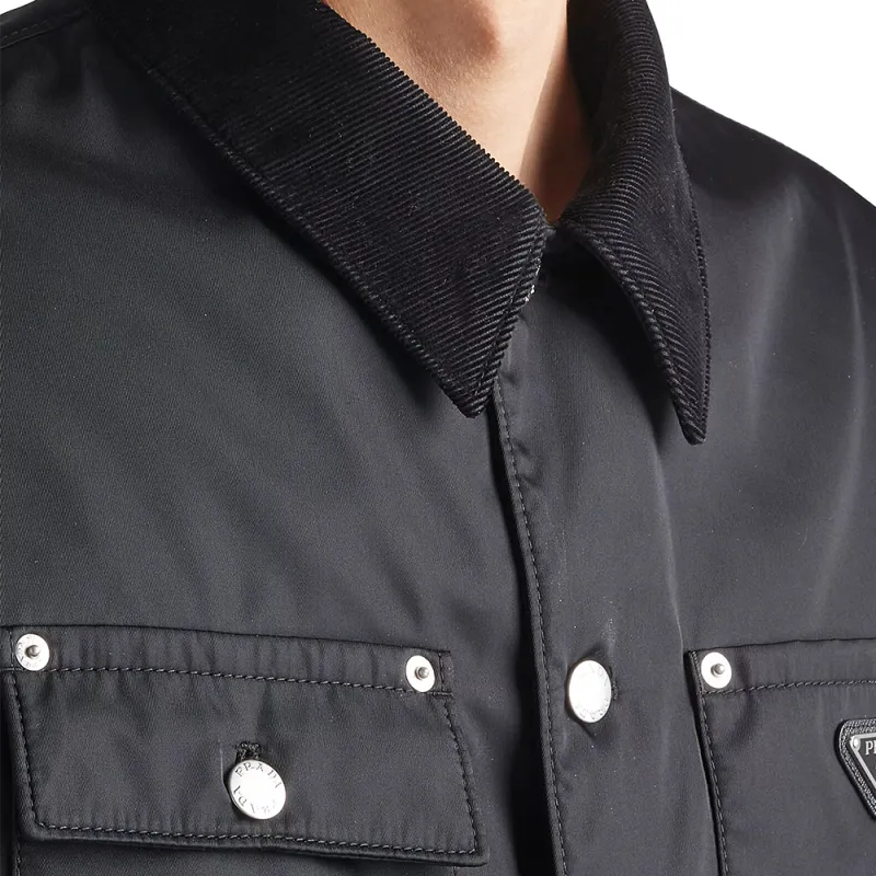 PRADA Puffer Jacket Men's Black-5
