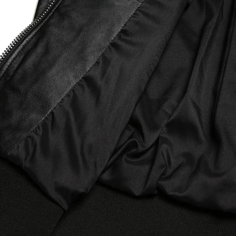 EMPORIO ARMANI Leather Jacket Men's Black-7