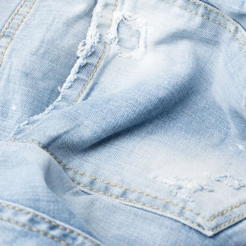 DSQUARED 2 Distressed Straight Leg Jeans-5
