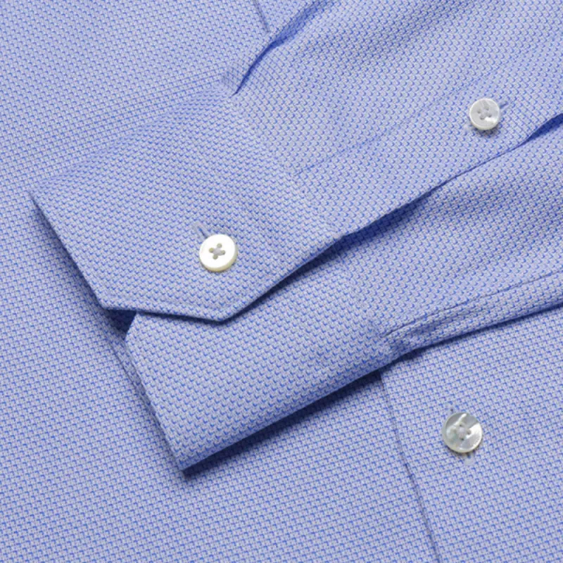 Zzegna Shirts Men Light Blue-3