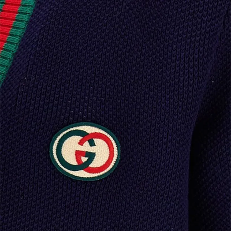 GUCCI Web stripe Button up Cardigan-7