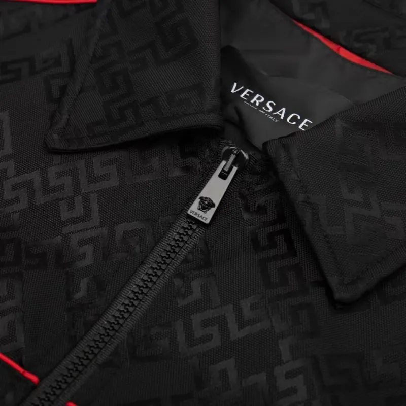 VERSACE FW22 Jackets Coats Men's Black-6