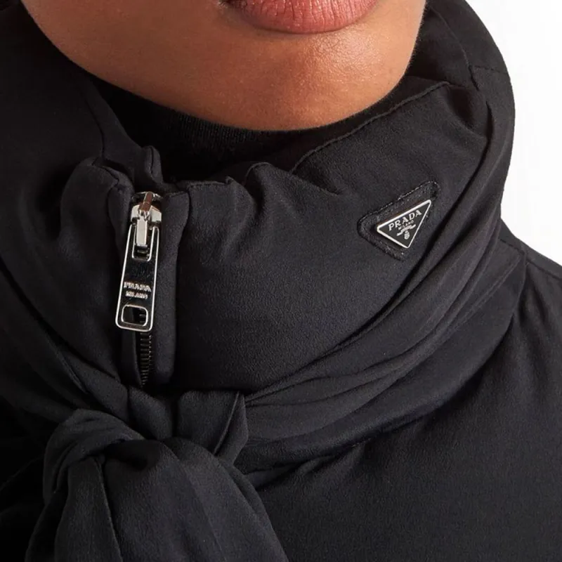PRADA Puffer Jacket Women's Black-2