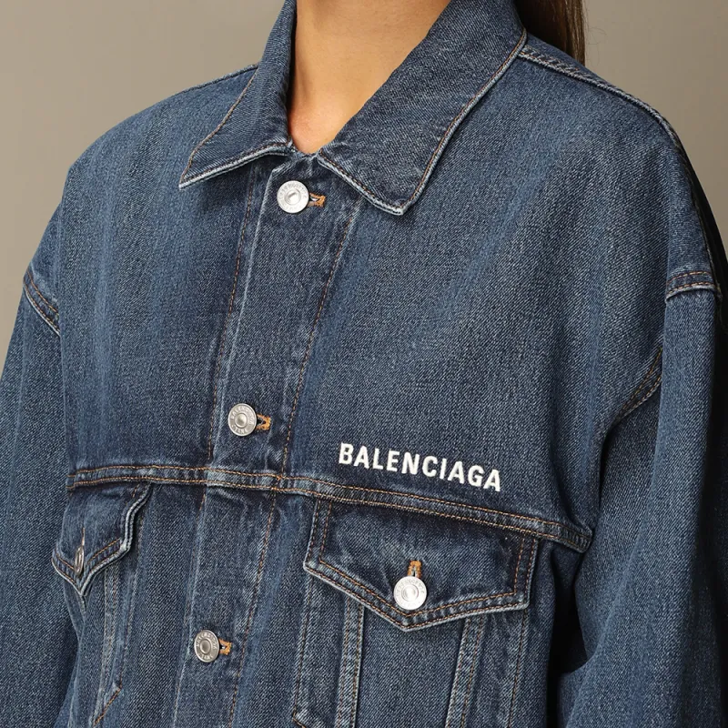Balenciaga Logo Denim Jacket 'Daddy Wash'-5