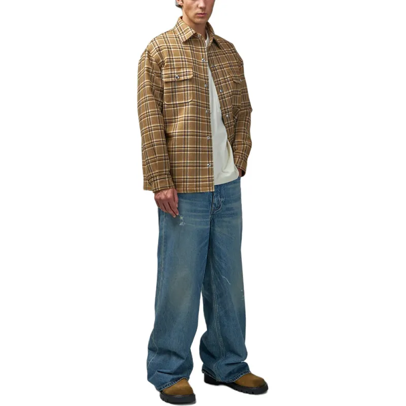 CELINE Overshirt In Checked Wool-2