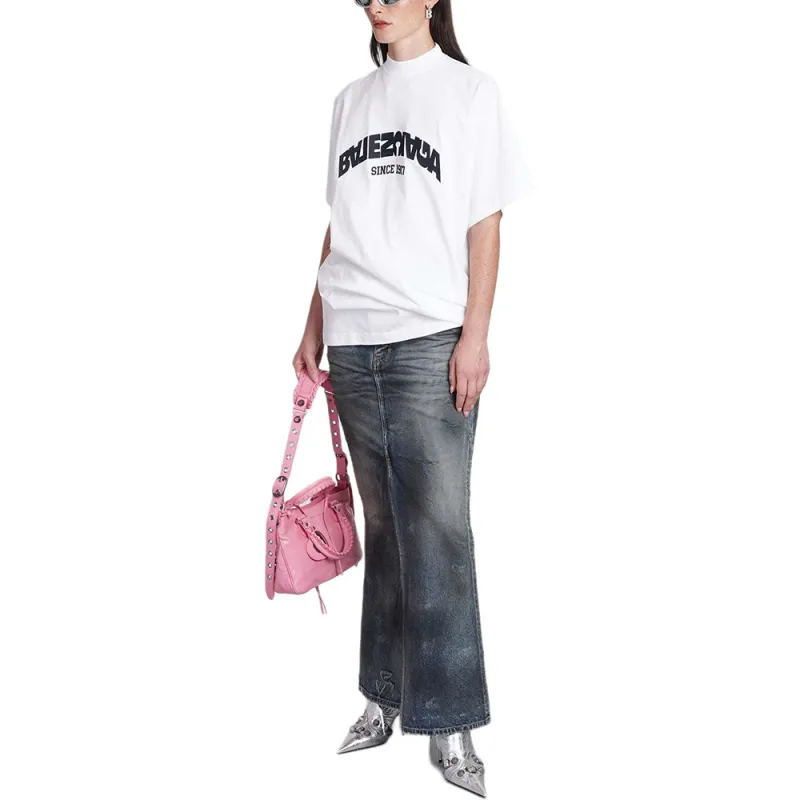 Balenciaga T Shirt Women's White-5