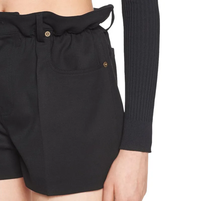 MIU MIU SS23 Casual Shorts Women's Black-4