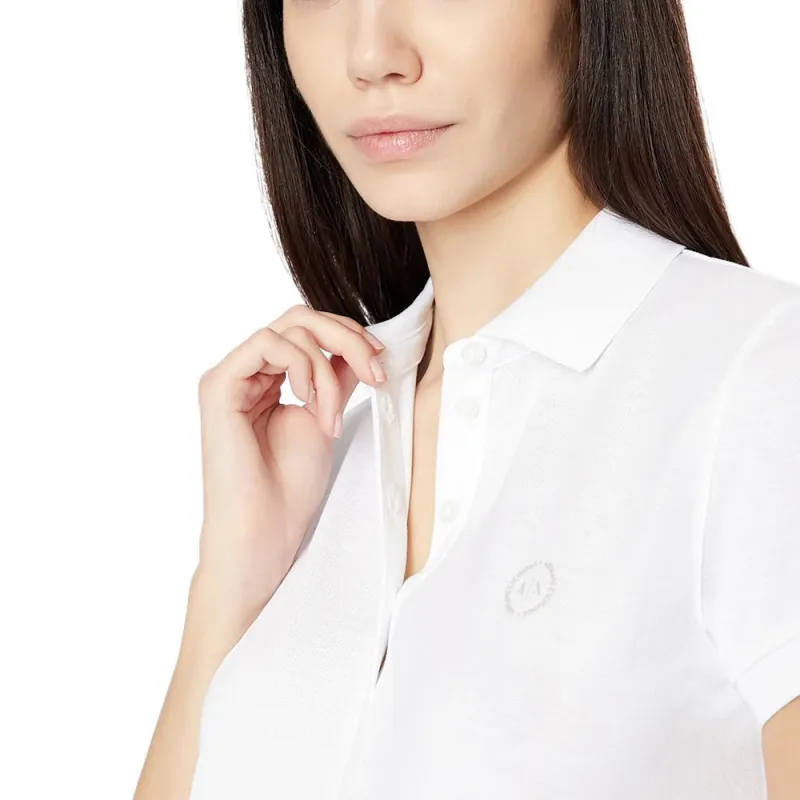 ARMANI EXCHANGEAE SS24 Polo Shirt Women's White-4
