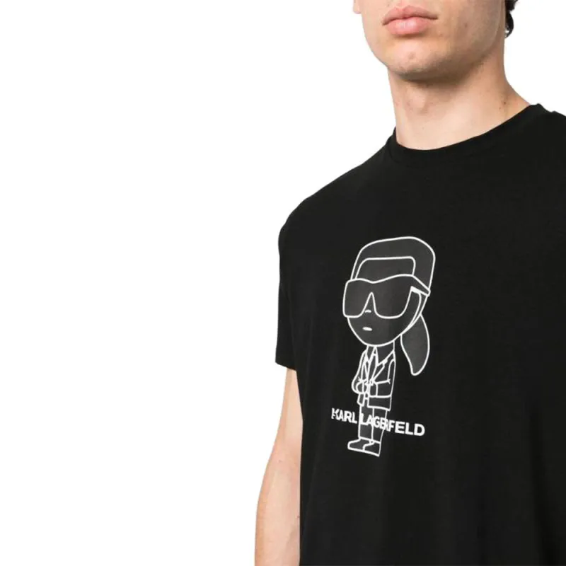 KARL LAGERFELD SS23 T Shirt Men's Black-4