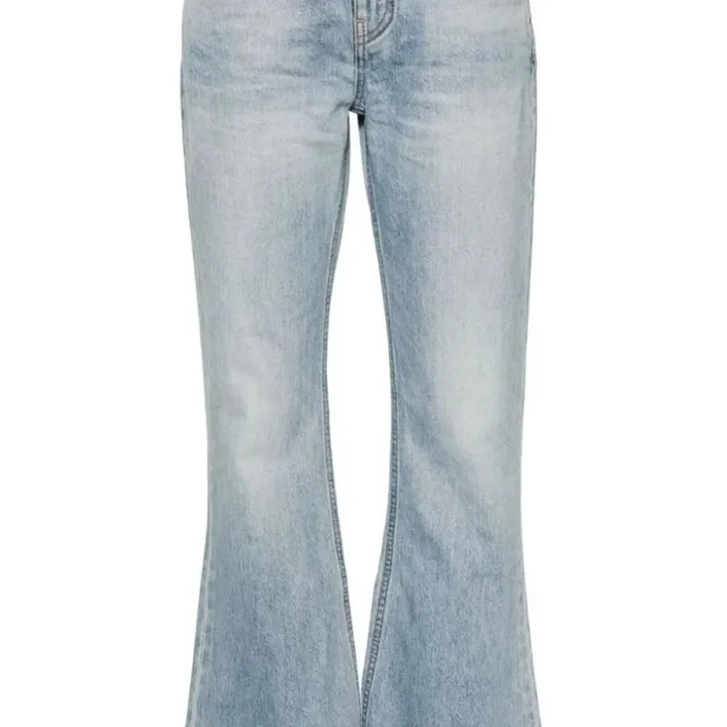 CELINE Logo Patch Flared Jeans-5