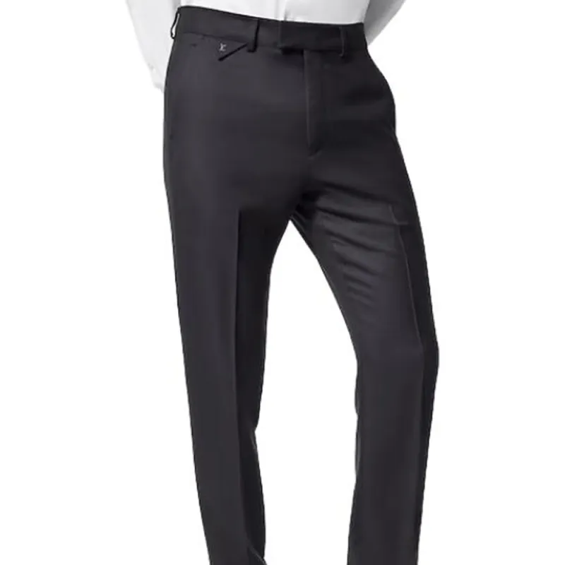 LOUIS VUITTON SS23 Suit Trouser Men's Black-3