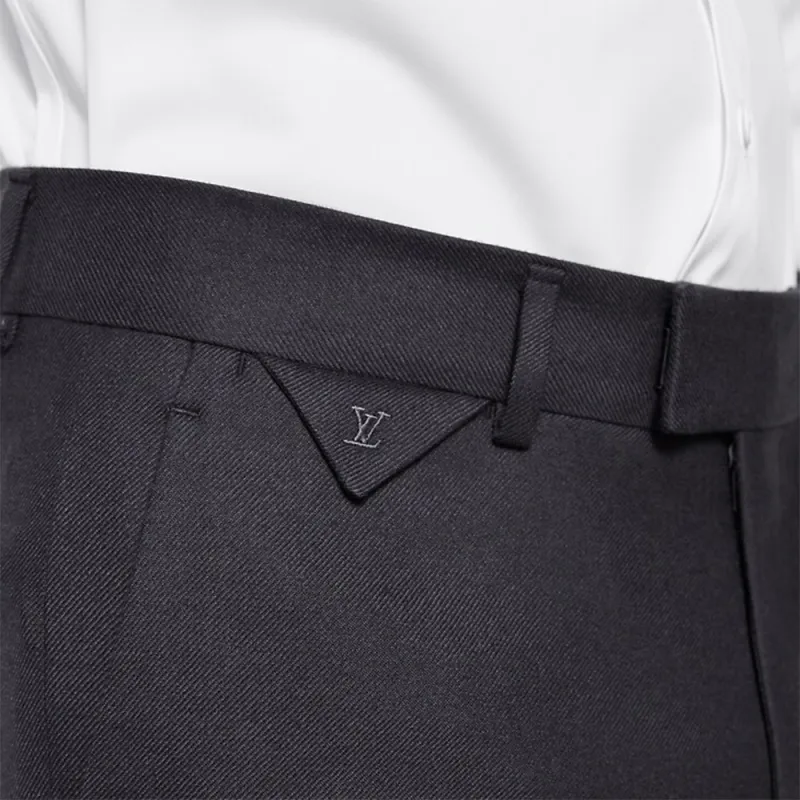 LOUIS VUITTON SS23 Suit Trouser Men's Black-4