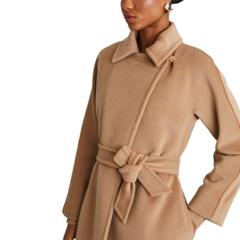 MaxMara Estella Virgin Wool Blend Belted Coat-4