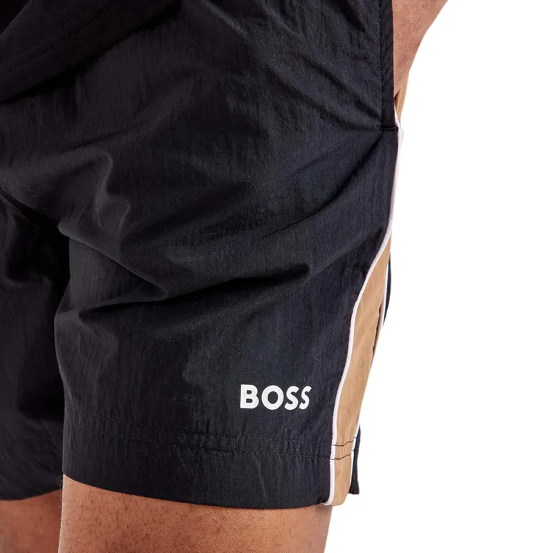 Boss Logo print Swim Shorts-5