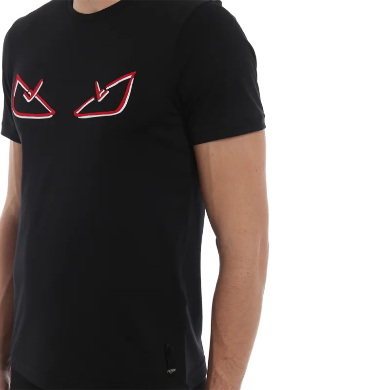 FENDI T Shirts Men Black-4