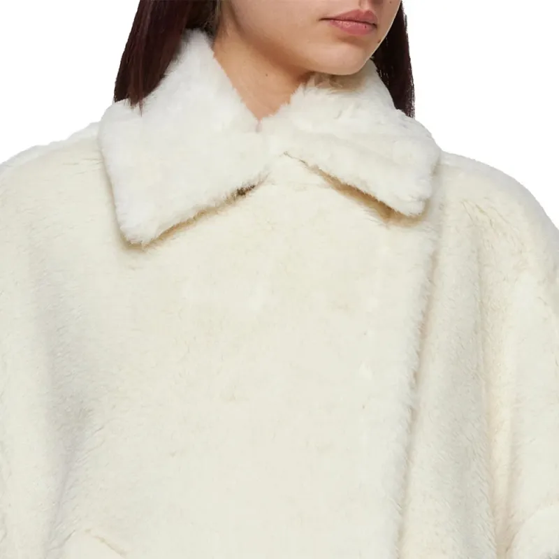 MaxMara Collared Short-Sleeved Cape Coat-3