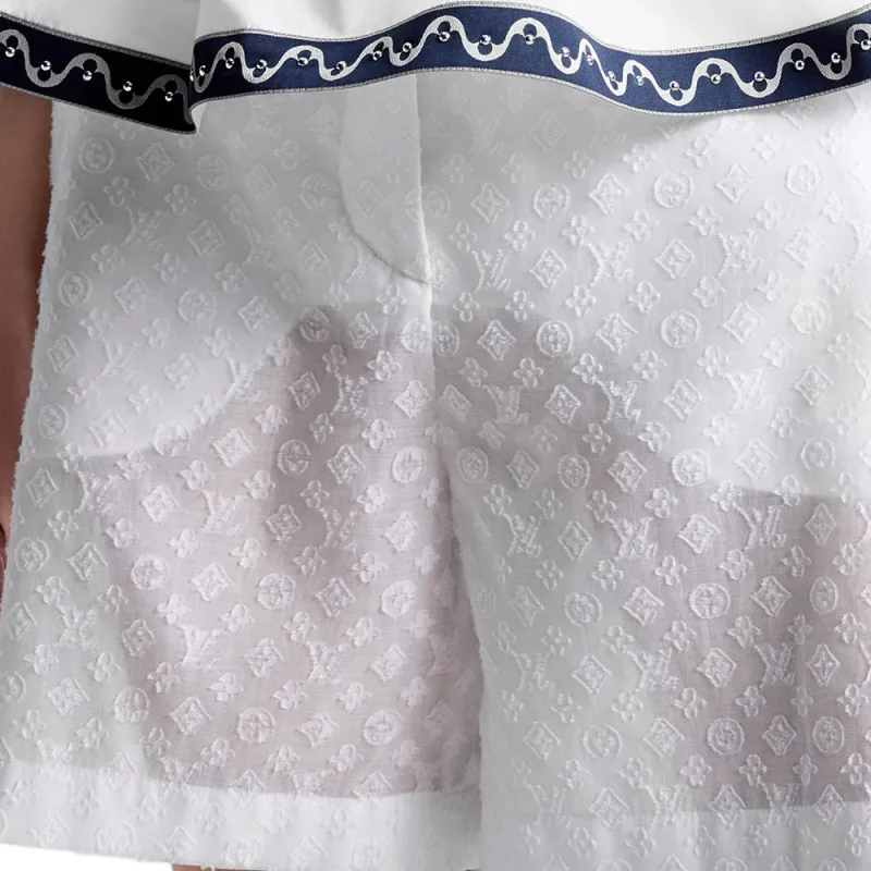 LOUIS VUITTON Monogram Fil Coupé Shorts-4