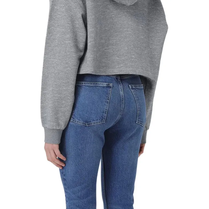 AUTRY Logo flocked Cropped Hoodie-5