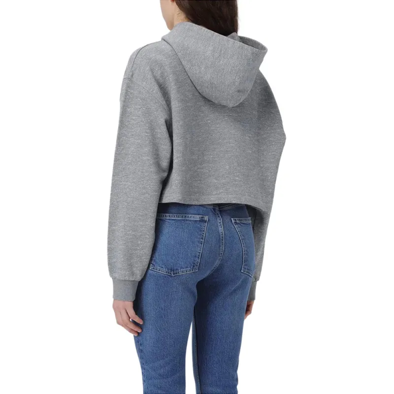 AUTRY Logo flocked Cropped Hoodie-3