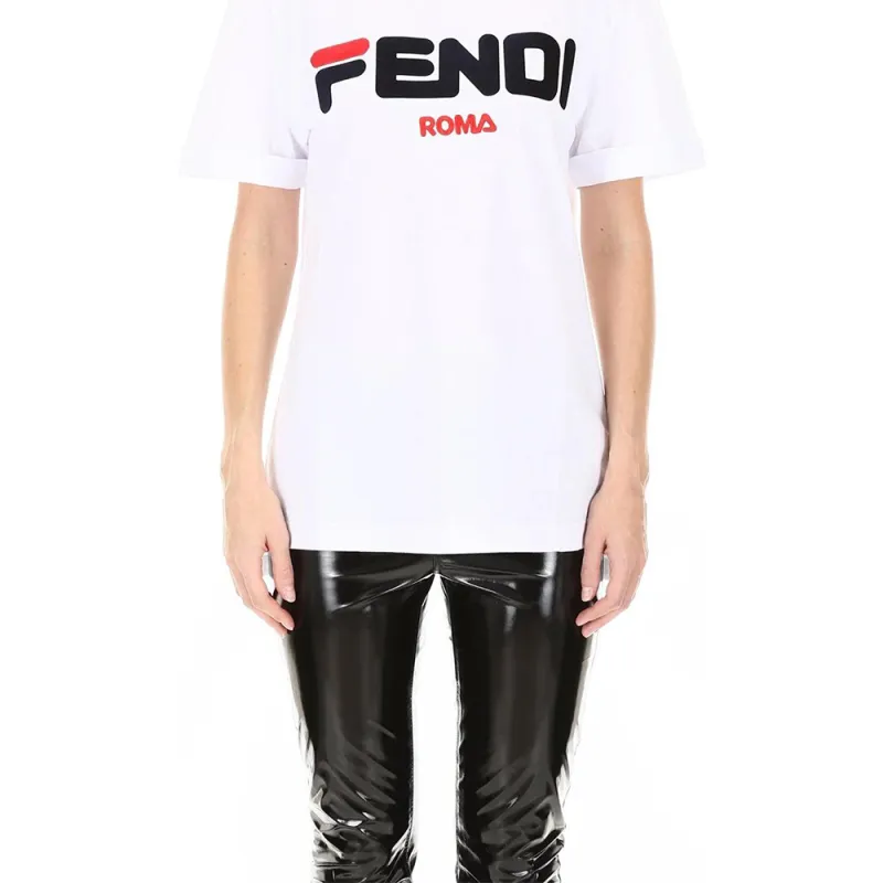 FENDI T Shirts Women's White-4