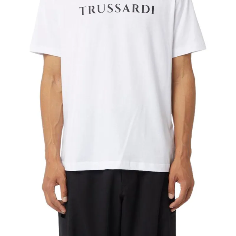 TRUSSARDI Logo-print Cotton T-shirt-3