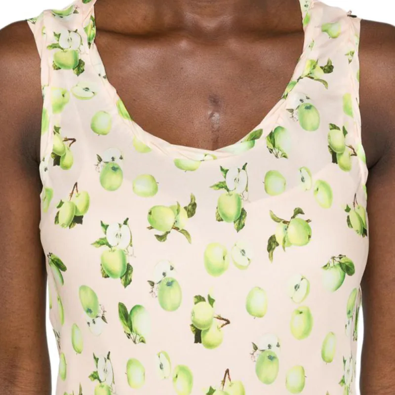 SportMax All Over Patterned Sleeveless Maxi Dress-5