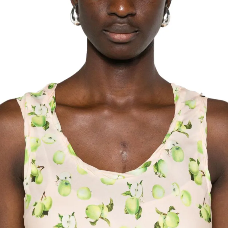 SportMax All Over Patterned Sleeveless Maxi Dress-4