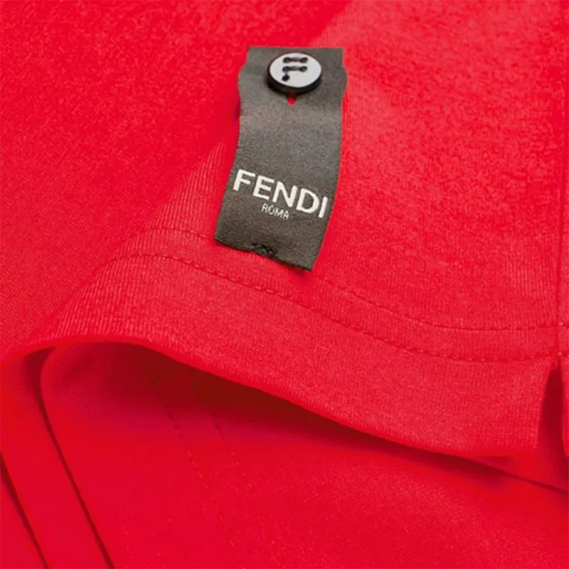 FENDI T Shirts Men Red-5