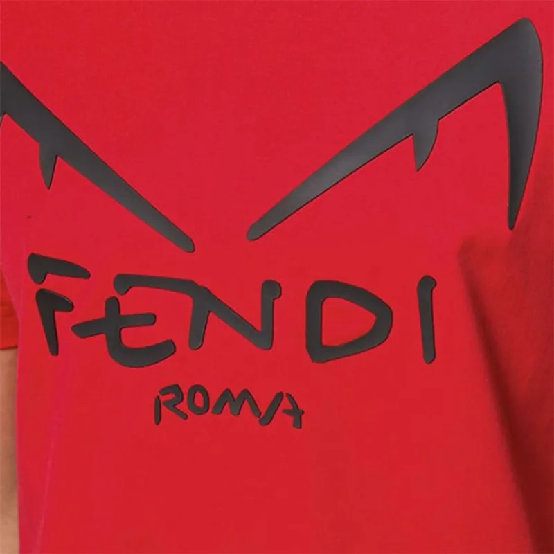 FENDI T Shirts Men Red-7