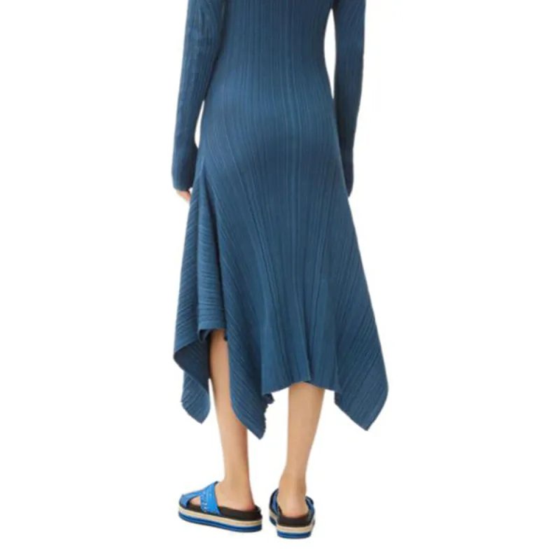 KENZO Long-Sleeved Dresses Women's Blue-4