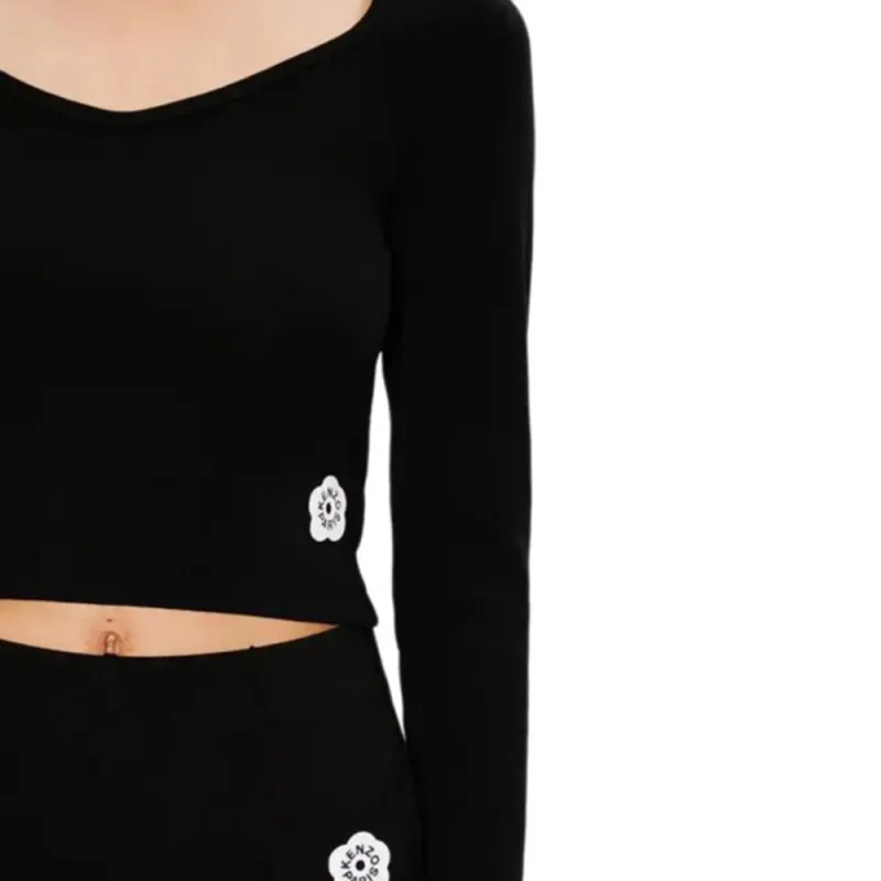 KENZO Boke Flower Cropped T shirt-5
