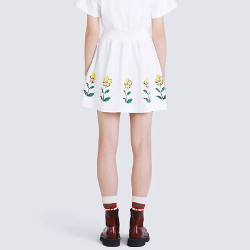KENZO X Nigo FW22 Drop2 Short Sleeved Dresses Women's White-3