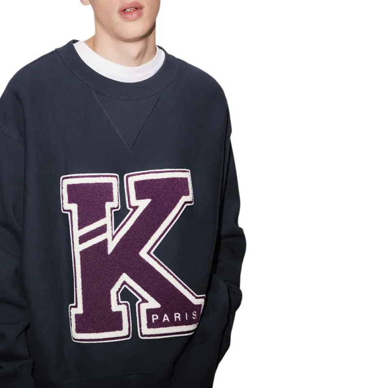 KENZO Logo Patch Detailed Crewneck Sweatshirt-3
