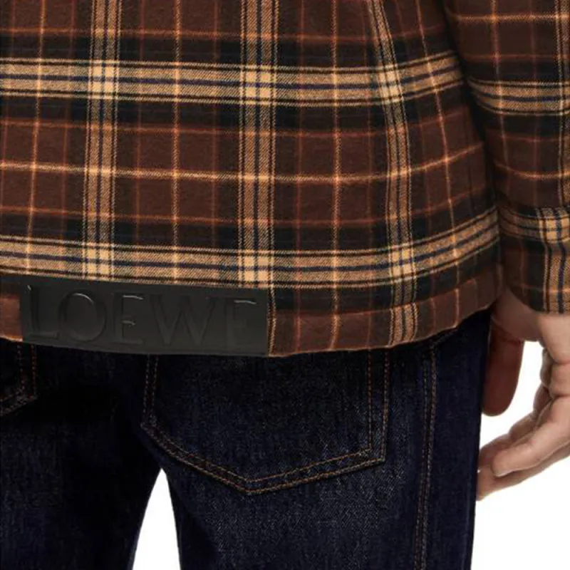 LOEWE Padded Check Shirt-2