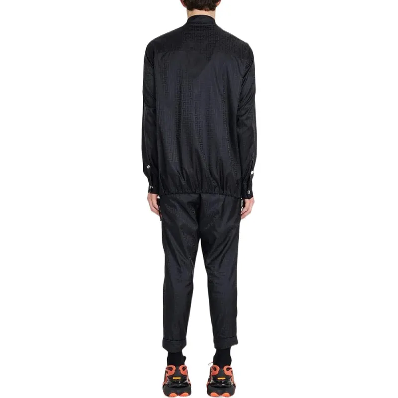 BALMAIN Monogram Overshirt With Velcro Logo-2